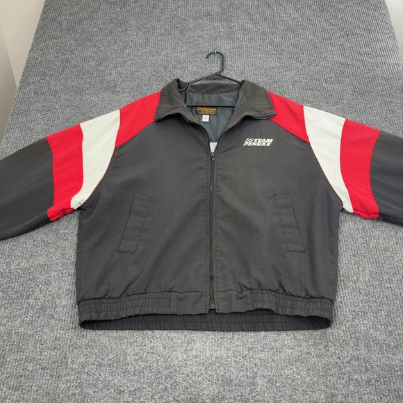 California Imperial Other - Vintage Team Penske California Imperial Jacket XL Black Red Colorblock Racing